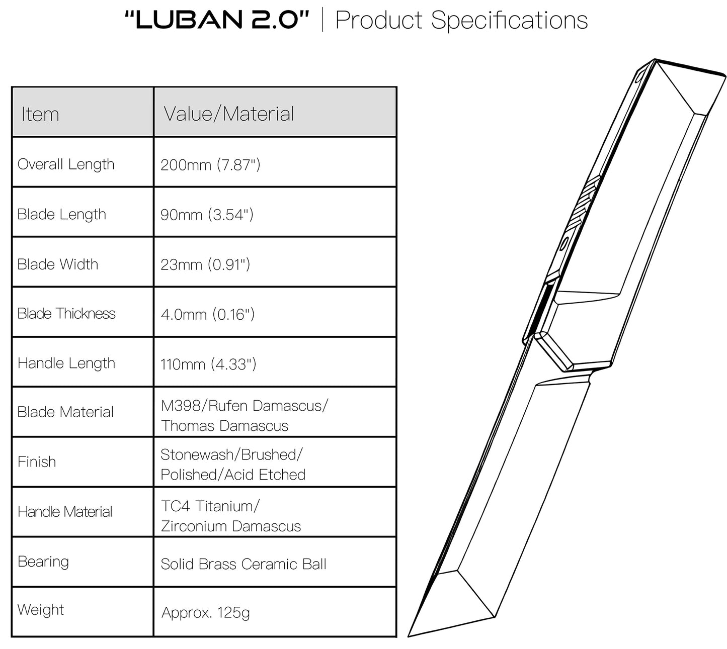 LuBan 2.0｜Limited Edition M398 Screwless Folder – Mortise & Tenon Architecture（Ships in 5 Months）