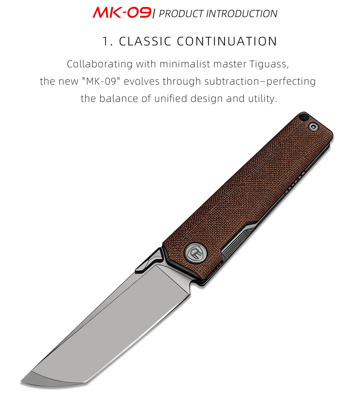 MK-09 Next-Gen D2 Steel Linen Micarta Handle - Multiple Deployment Options (Ships in 6 Months)