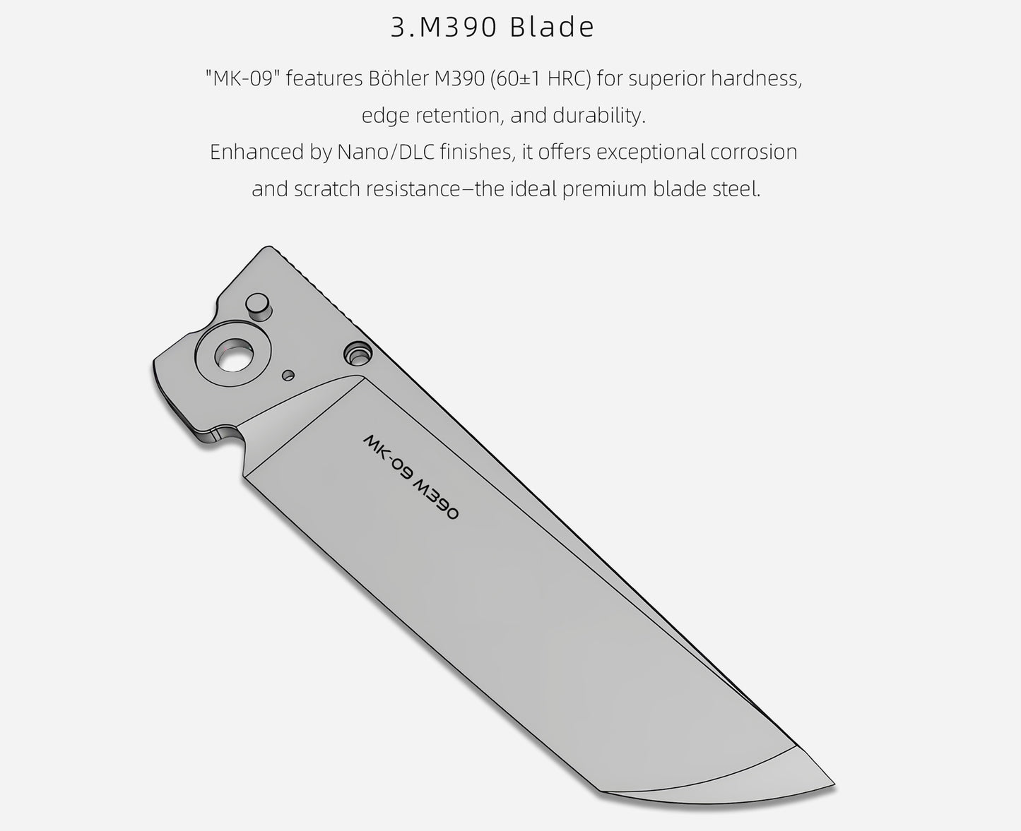 MK-09 Next-Gen｜M390 Steel & Semi-Integrated Titanium Handles Multiple Deployment (Ships in 6 Months)