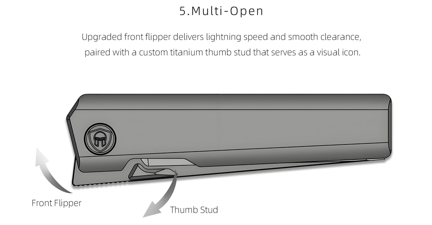 MK-09 Next-Gen｜M390 Steel & Semi-Integrated Titanium Handles Multiple Deployment (Ships in 6 Months)