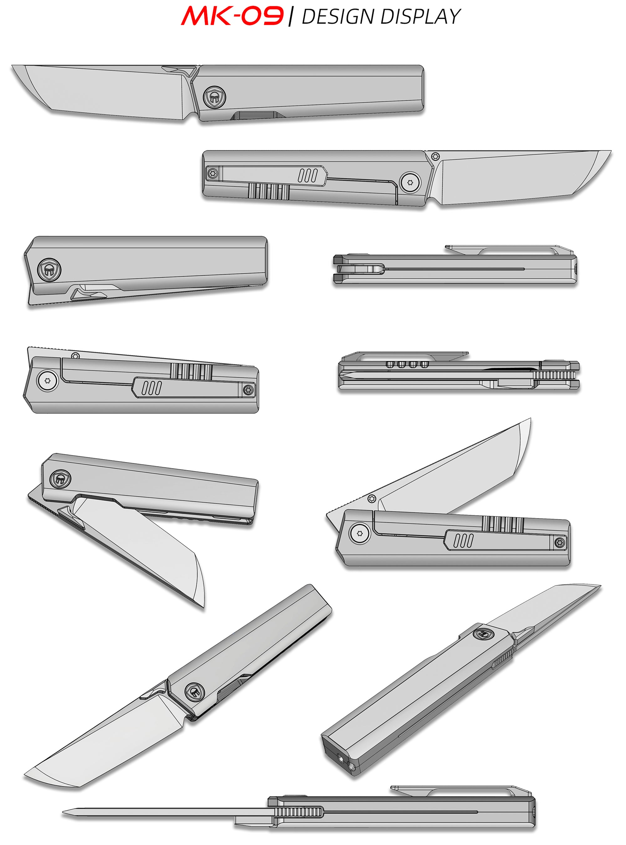 MK-09 Next-Gen｜M390 Steel & Semi-Integrated Titanium Handles
