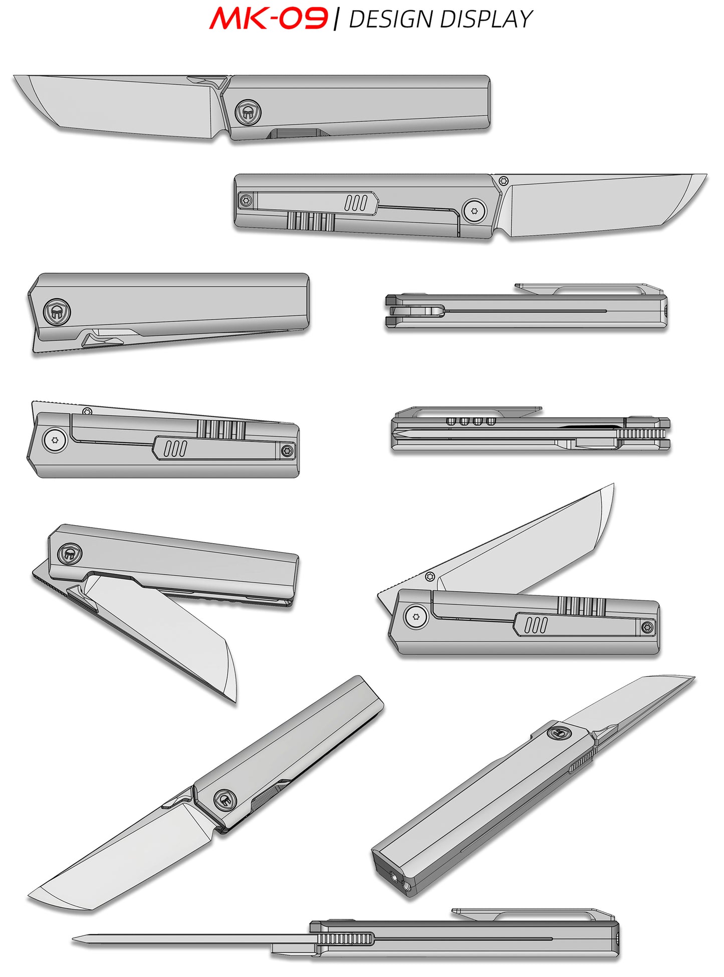 MK-09 Next-Gen｜M390 Steel & Semi-Integrated Titanium Handles Multiple Deployment (Ships in 6 Months)