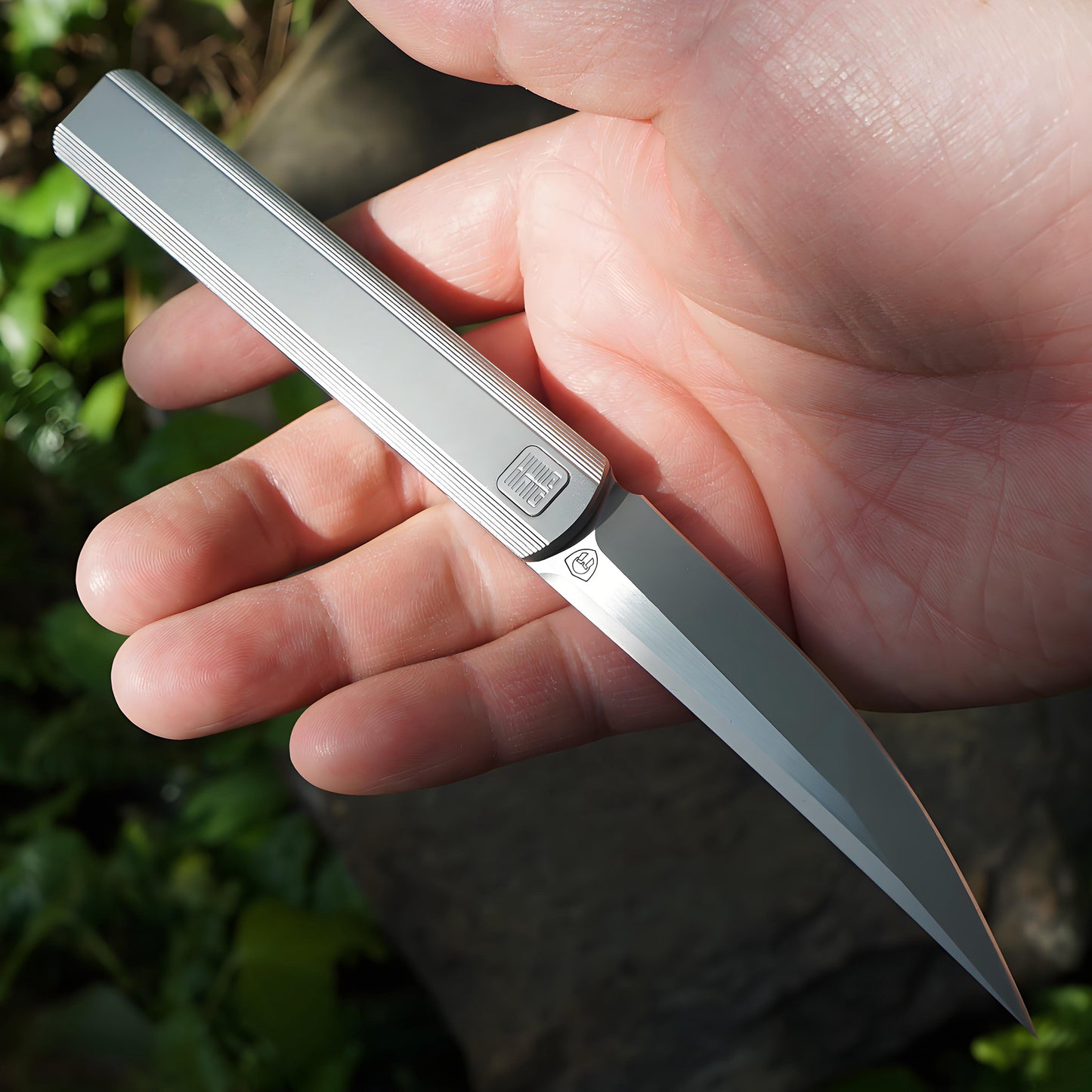 “墨” MK-28(TiN) M390 Blade Semi-Integral Titanium Front Flipper Design By Tiguass