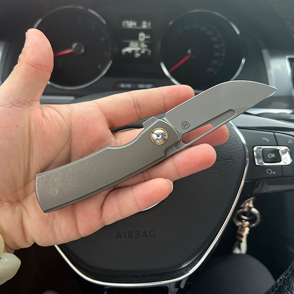 MK-06 M390 Steel Semi-One-Piece Titanium Handle Shipped In August
