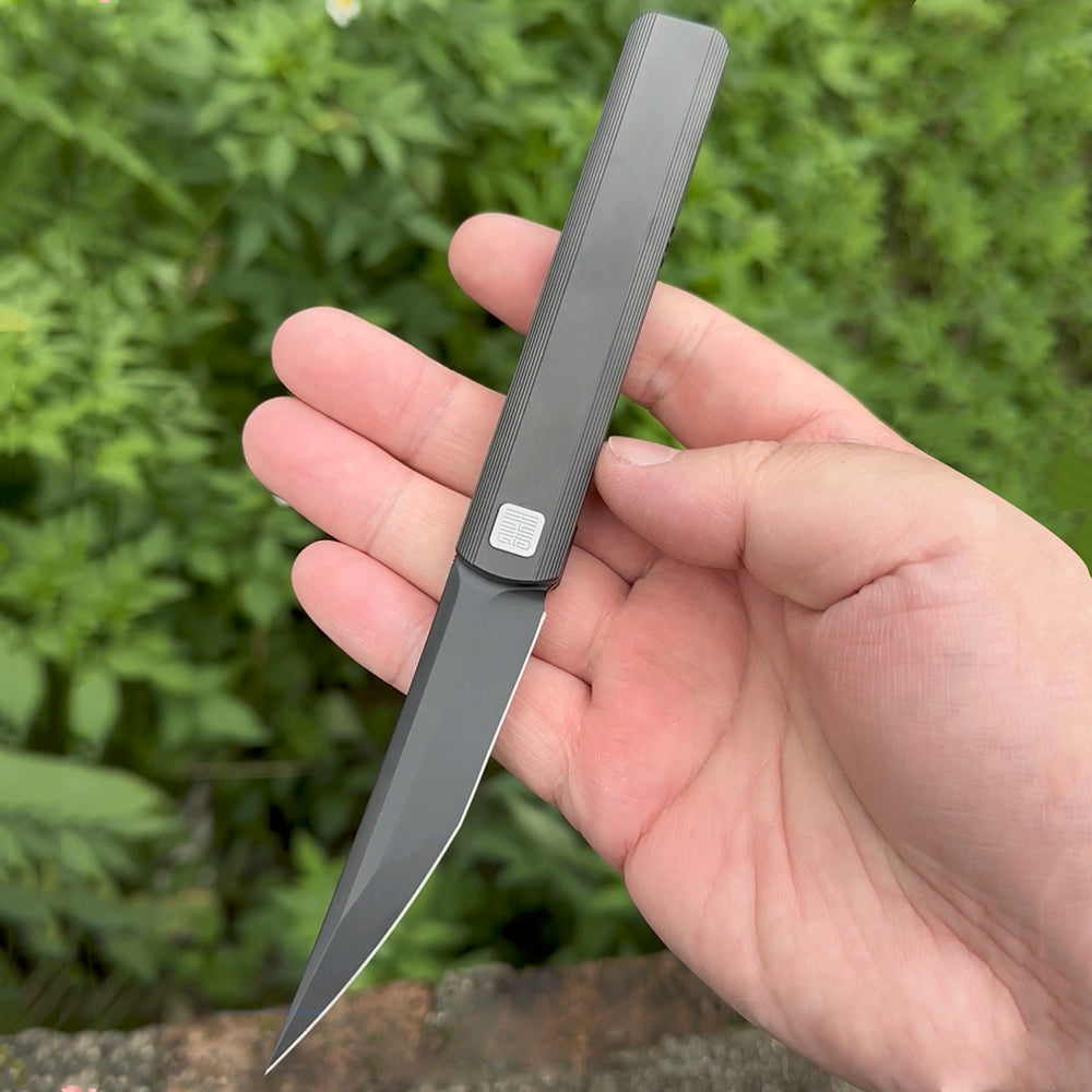 “墨”(MK-28) Tiguass Design M390 Blade Semi-Integrated Titanium Alloy Handle TiN/DLC Shipped In October 2025