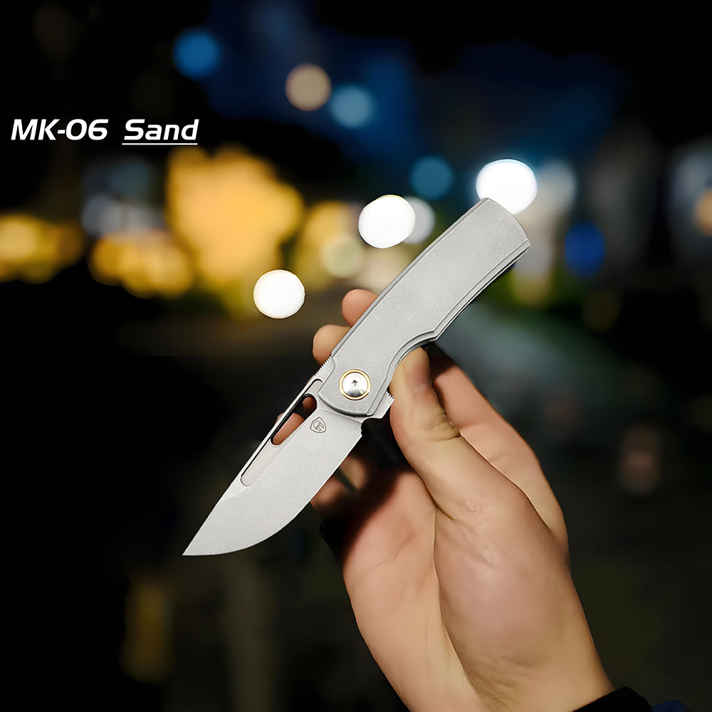 MK-06 M390 Steel Semi-One-Piece Titanium Handle Shipped In August