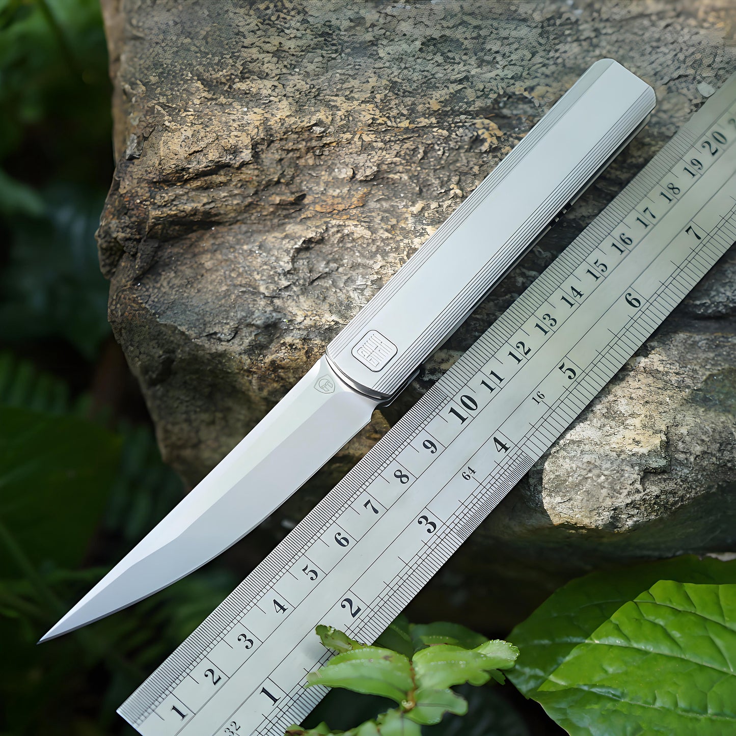 “墨” MK-28(TiN) M390 Blade Semi-Integral Titanium Front Flipper Design By Tiguass