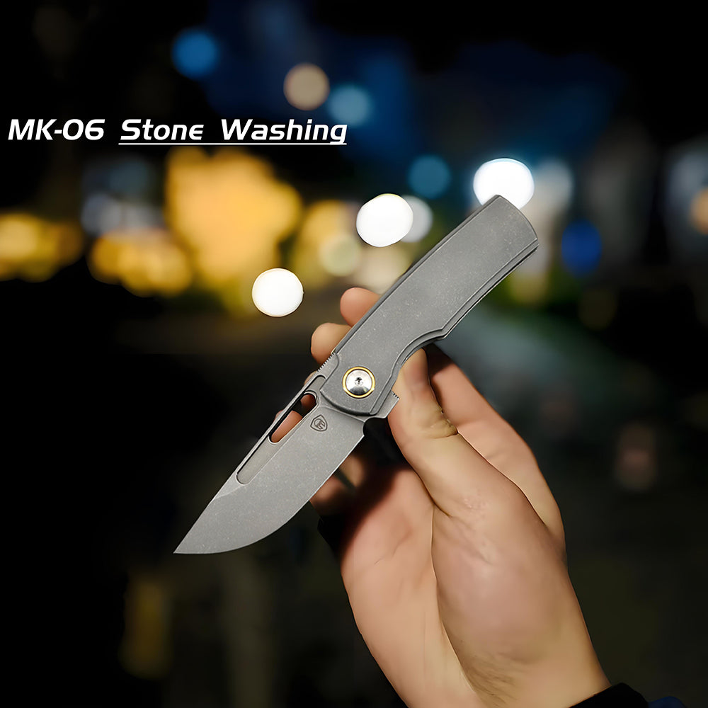 MK-06 M390 Steel Semi-One-Piece Titanium Handle Shipped In August