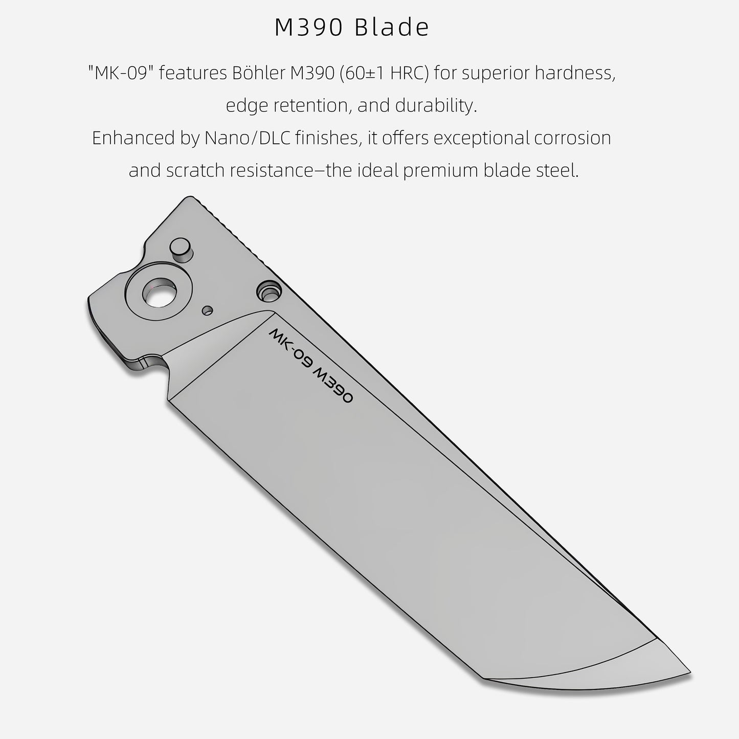 MK-09 Next-Gen｜M390 Steel & Semi-Integrated Titanium Handles Multiple Deployment (Ships in 6 Months)