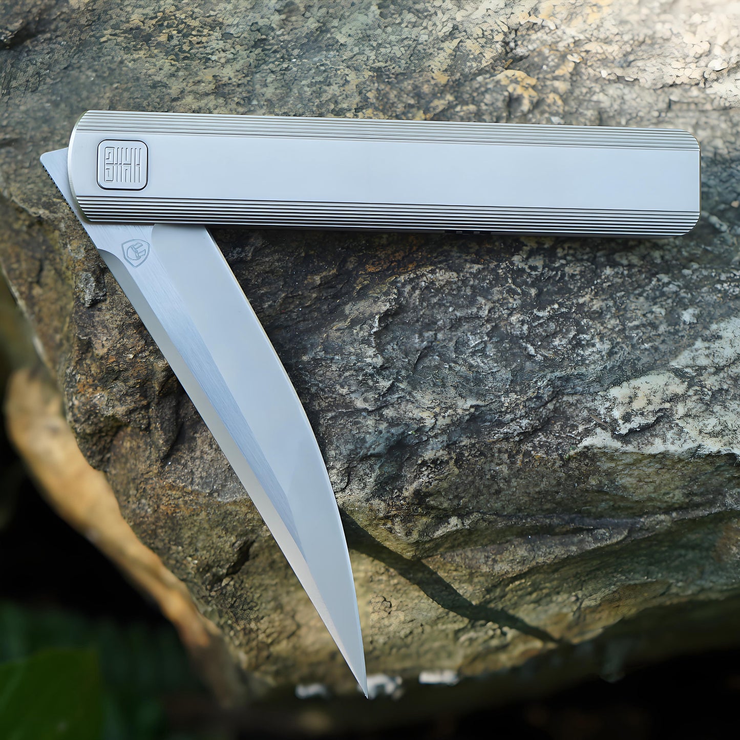 “墨” MK-28(TiN) M390 Blade Semi-Integral Titanium Front Flipper Design By Tiguass