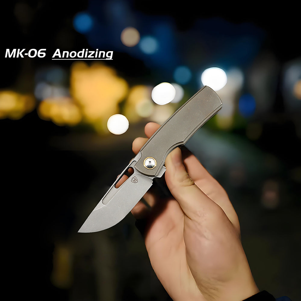 MK-06 M390 Steel Semi-One-Piece Titanium Handle Shipped In August