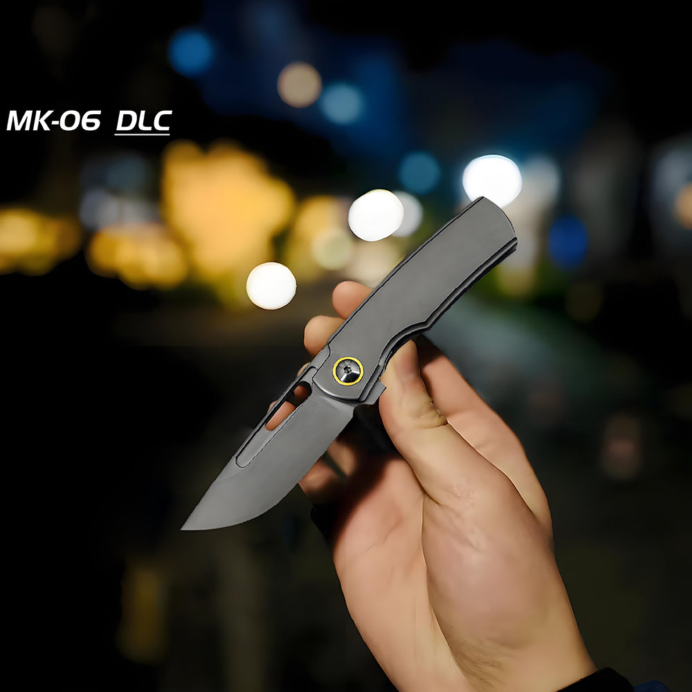 MK-06 M390 Steel Semi-One-Piece Titanium Handle Shipped In August