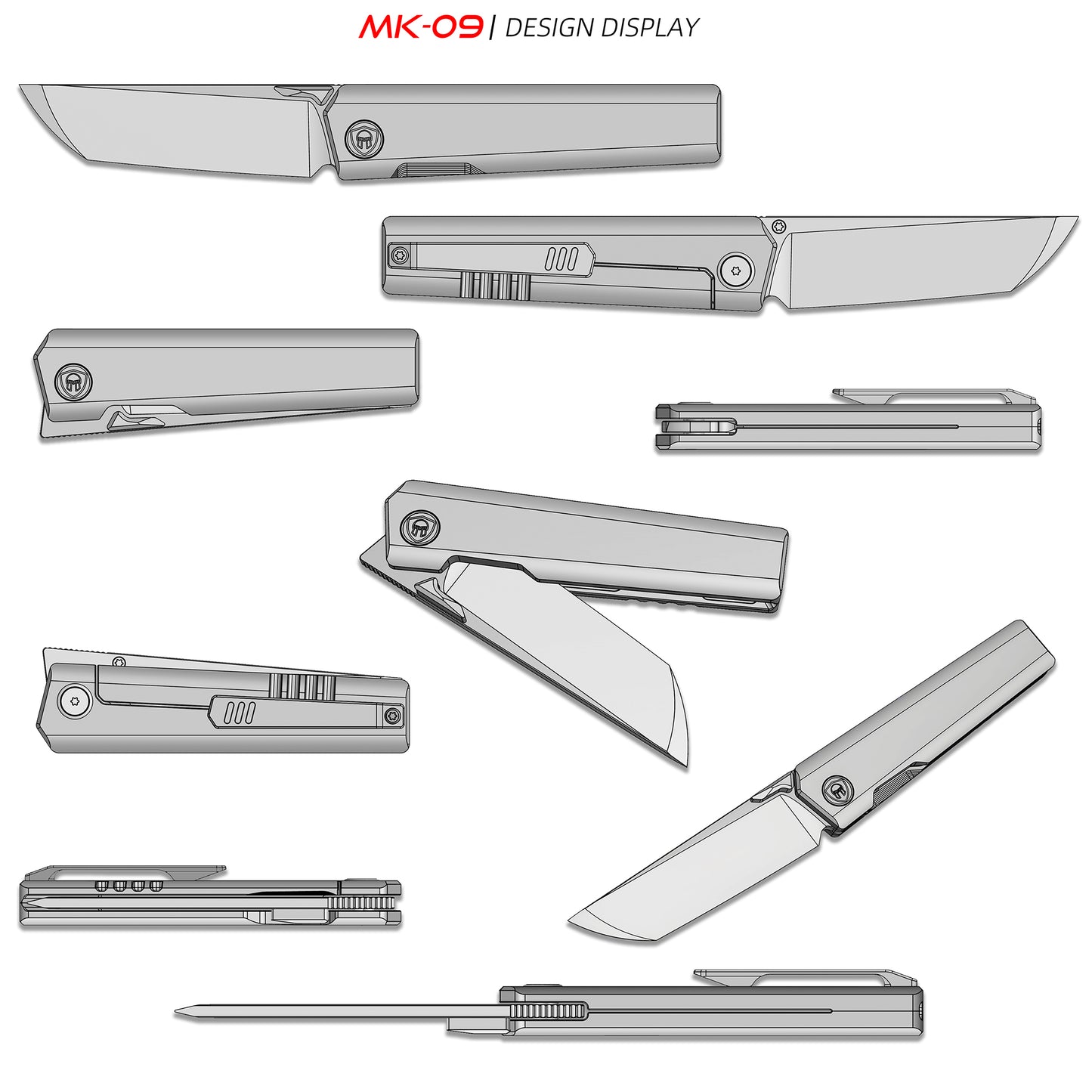 MK-09 Next-Gen｜M390 Steel & Semi-Integrated Titanium Handles Multiple Deployment (Ships in 6 Months)