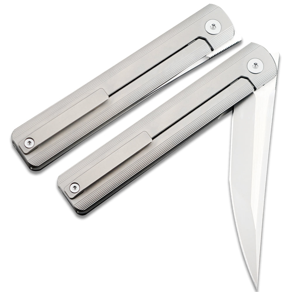 “墨”(MK-28) Tiguass Design M390 Blade Semi-Integrated Titanium Alloy Handle TiN/DLC Shipped In October 2025