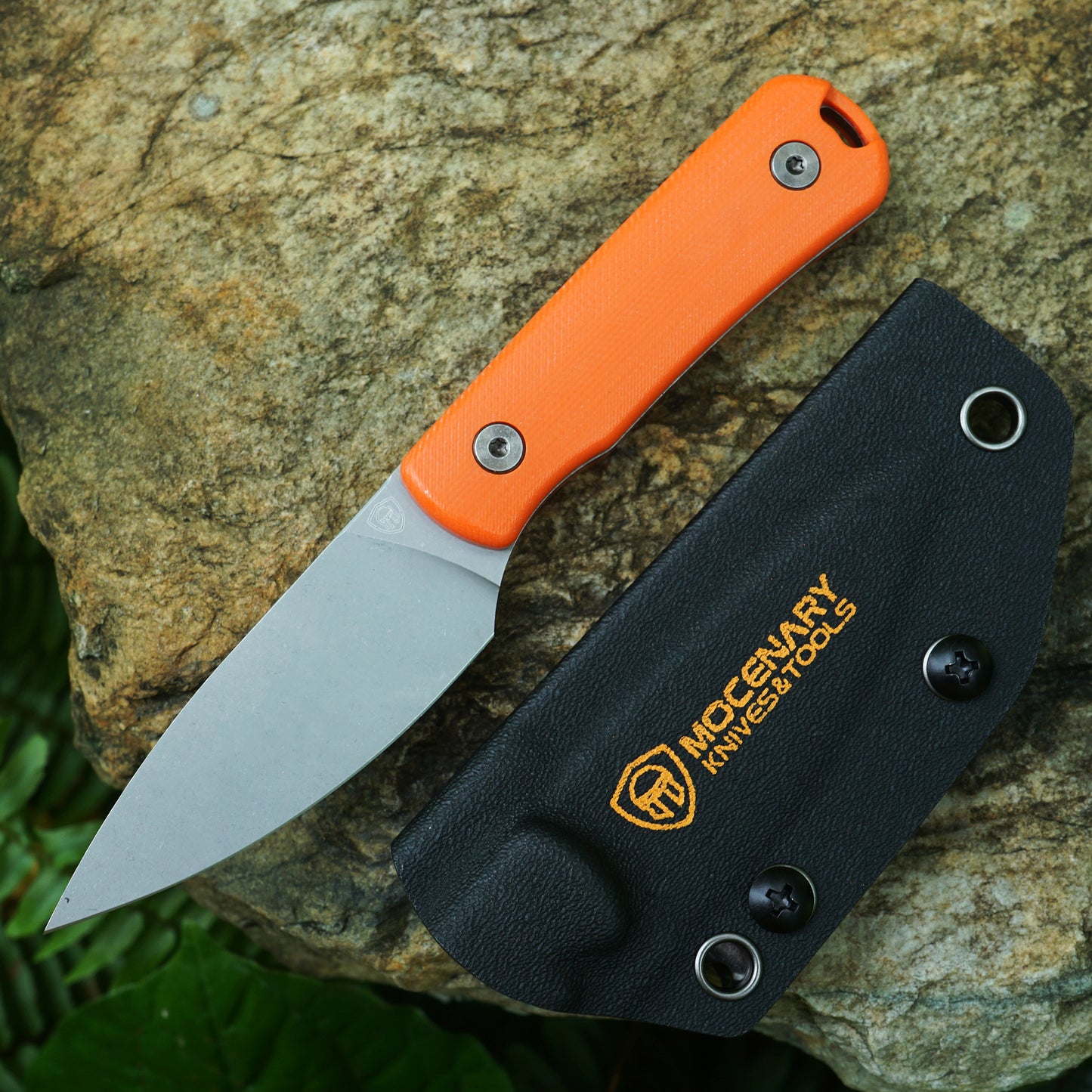 Mocenary MK-31 M390 Blade Small Fixed Blade Knife G10 Handle Kydex Sheath