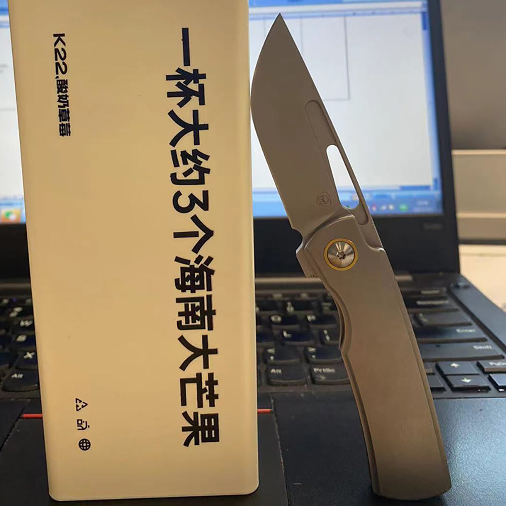 MK-06 M390 Steel Semi-One-Piece Titanium Handle Shipped In August