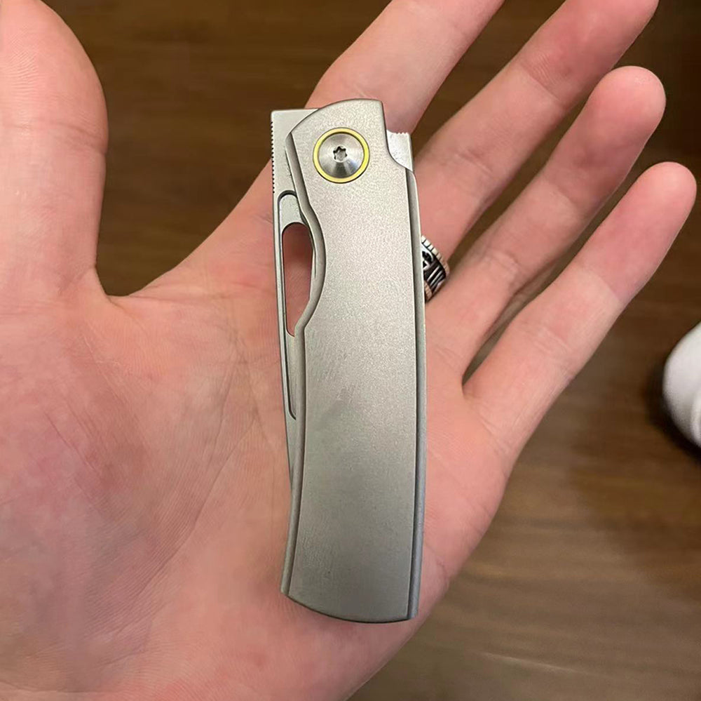 MK-06 M390 Steel Semi-One-Piece Titanium Handle Shipped In August