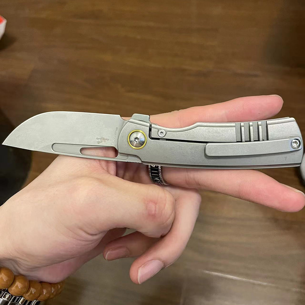 MK-06 M390 Steel Semi-One-Piece Titanium Handle Shipped In August