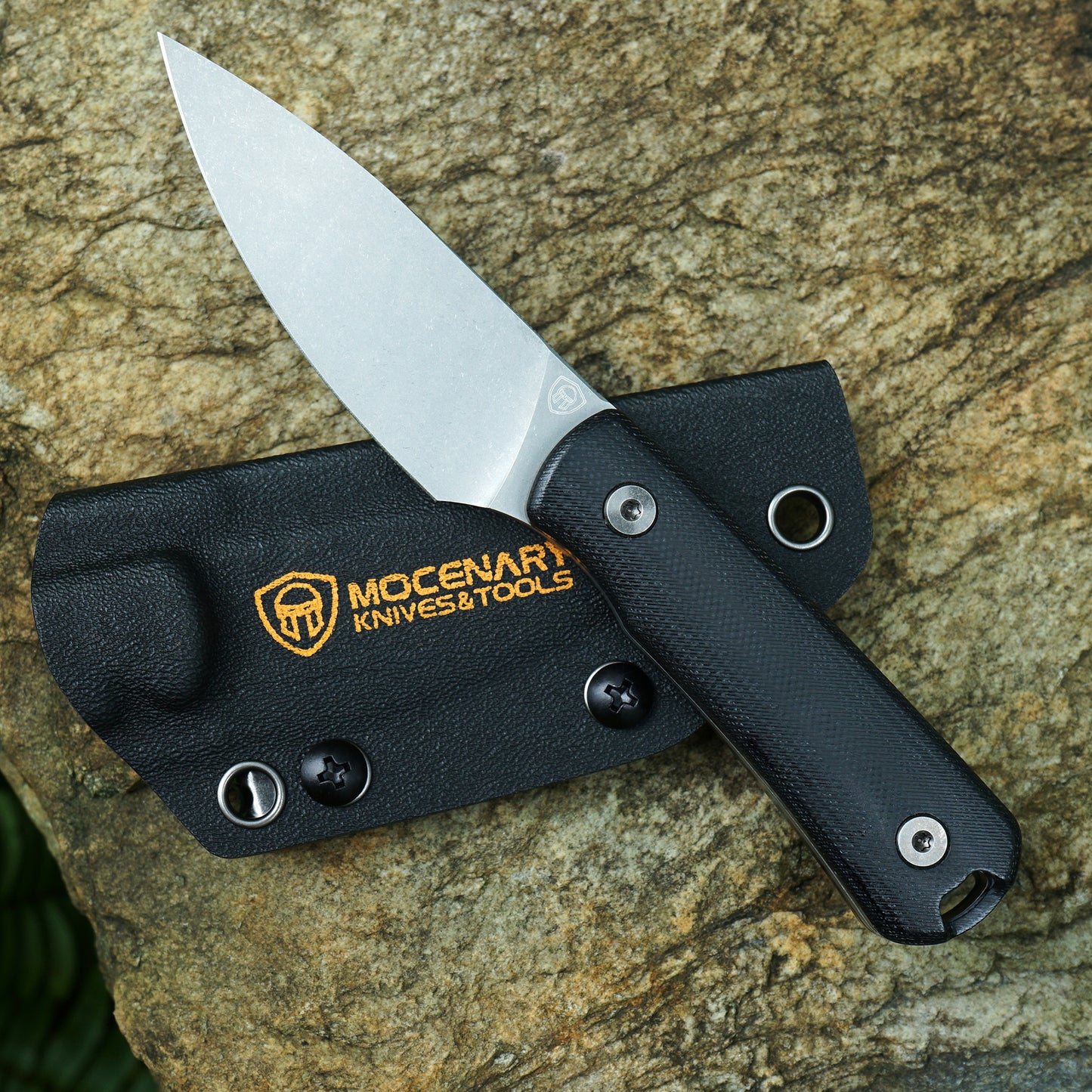 Mocenary MK-31 M390 Blade Small Fixed Blade Knife G10 Handle Kydex Sheath