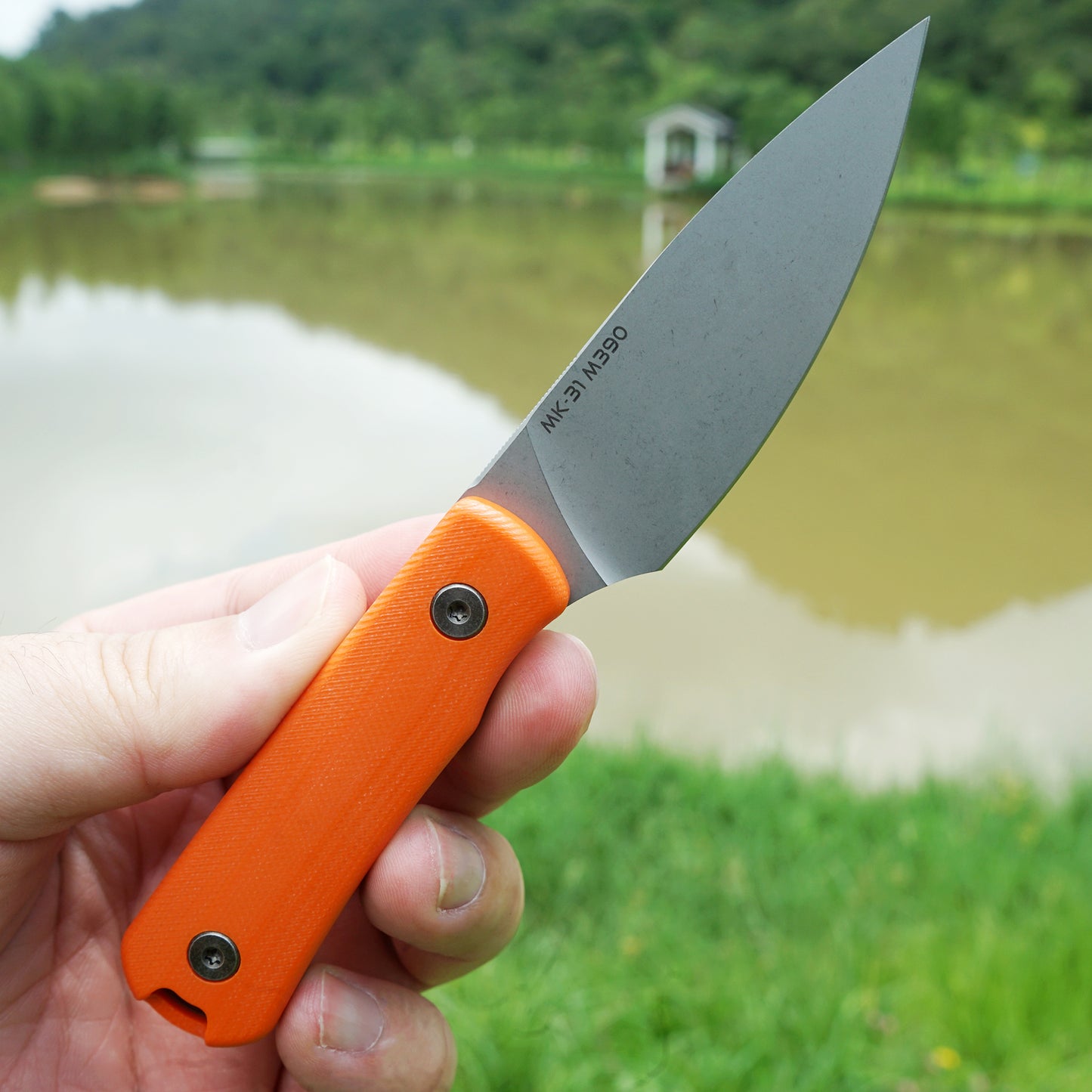 Mocenary MK-31 M390 Blade Small Fixed Blade Knife G10 Handle Kydex Sheath