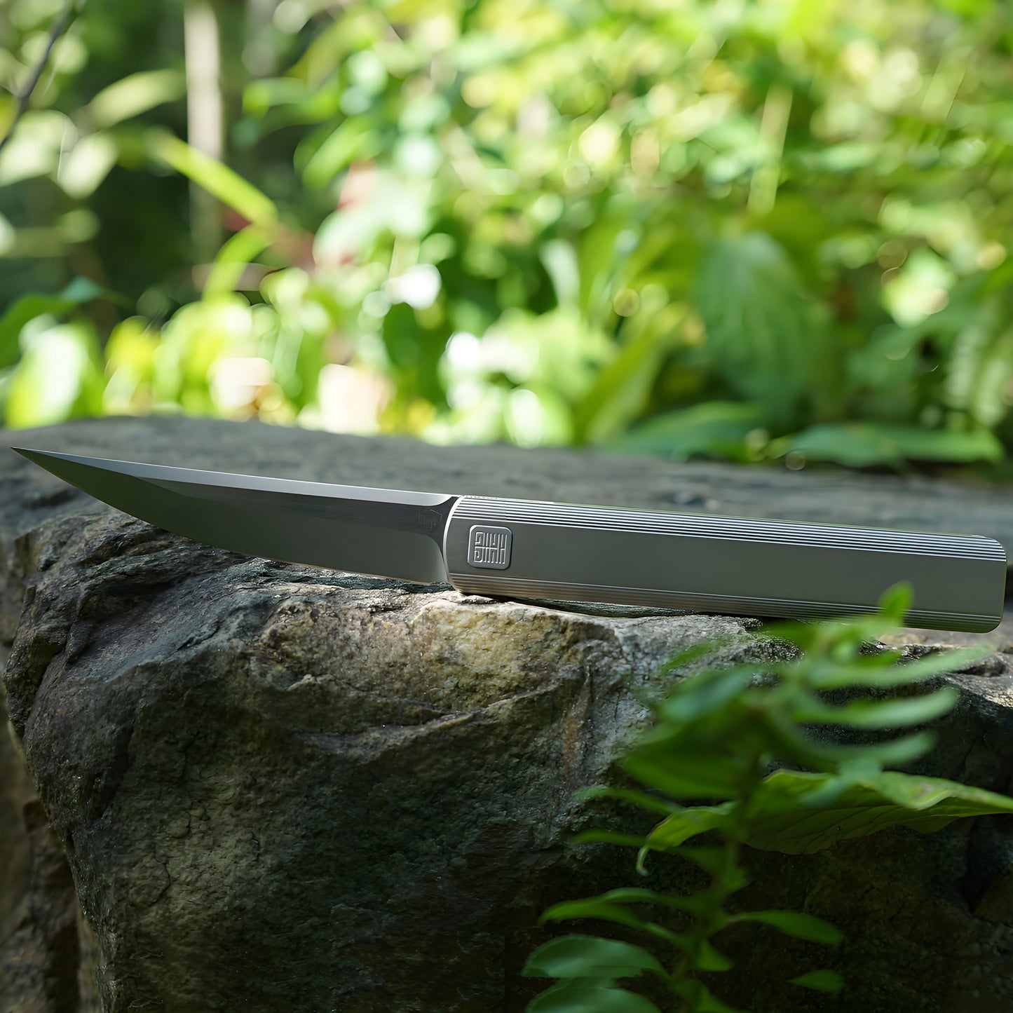 “墨” MK-28(TiN) M390 Blade Semi-Integral Titanium Front Flipper Design By Tiguass