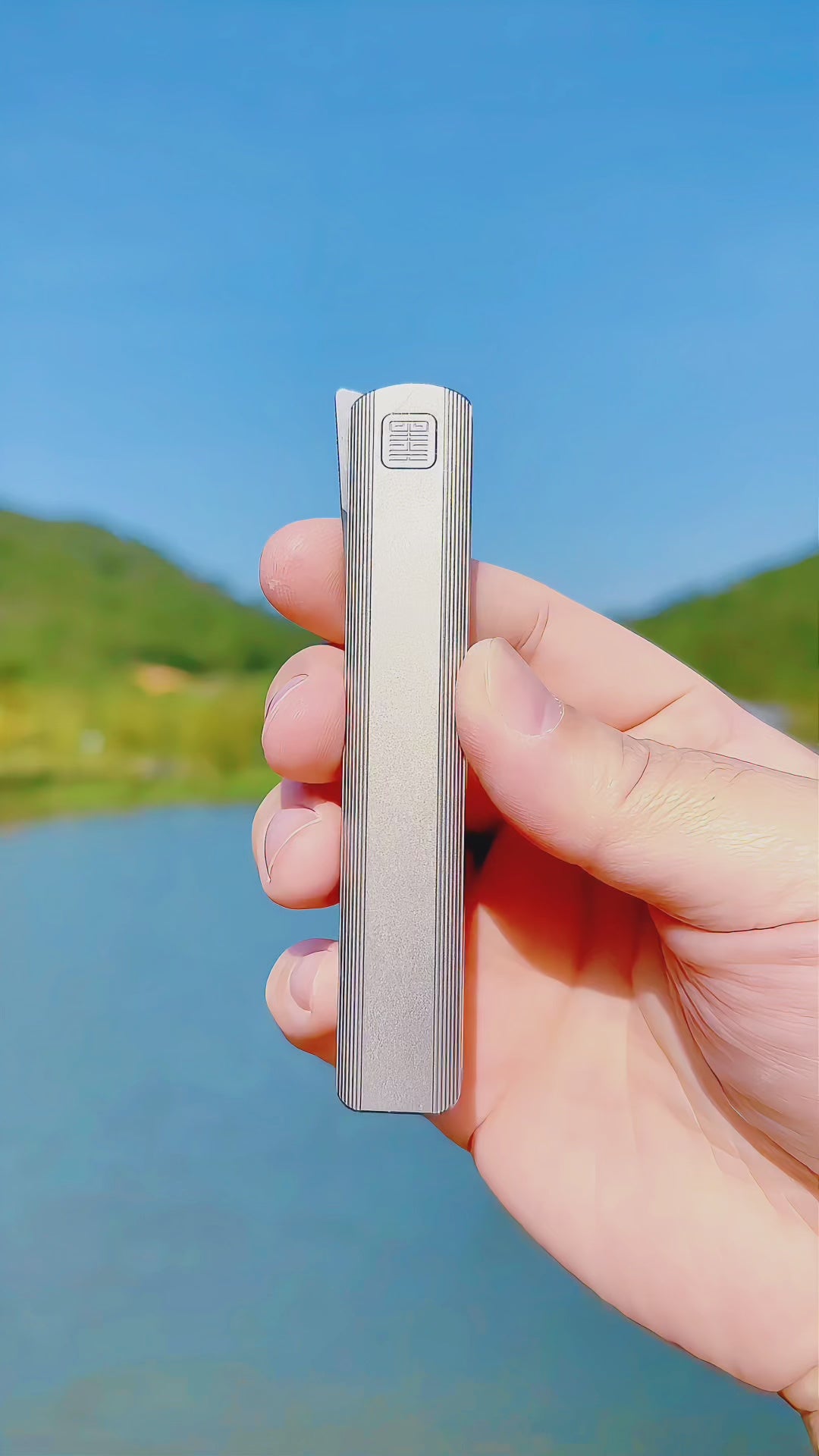 墨” MK-28(TiN) M390 Blade Semi-Integral Titanium Front Flipper