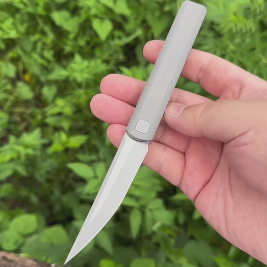 “墨”(MK-28) Tiguass Design M390 Blade Semi-Integrated Titanium Alloy Handle TiN/DLC Shipped In October 2025